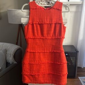 Women’s size 4 coral tweed dress
